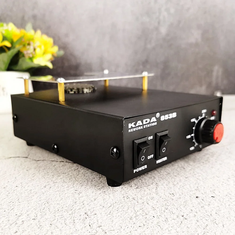 853B BGA Station Machine Preheating and Desoldering Rework Station with Preheating Table New and Use d Condition for Solder