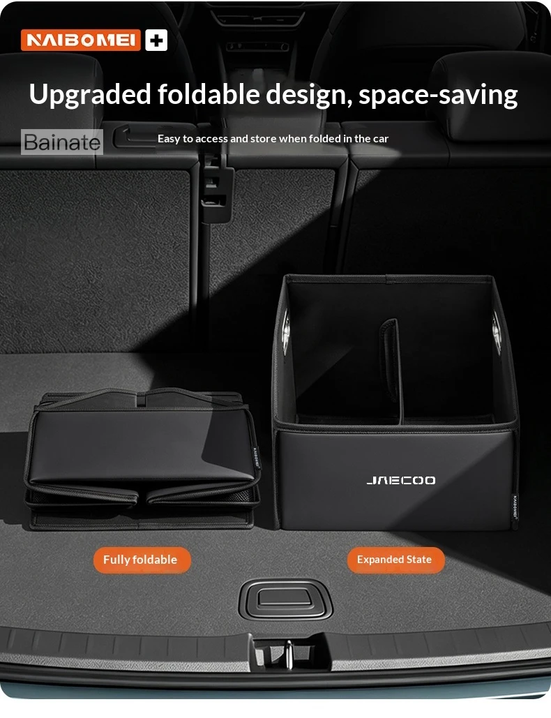 Auto-Kofferraum-Aufbewahrungsbox, für Jaecoo J7 7 J8 5 J5 8 J9 Phev 2025 2026, Leder-Aufbewahrungsbox, Faltbarer Organizer Auto-Zubehör – Detail 8