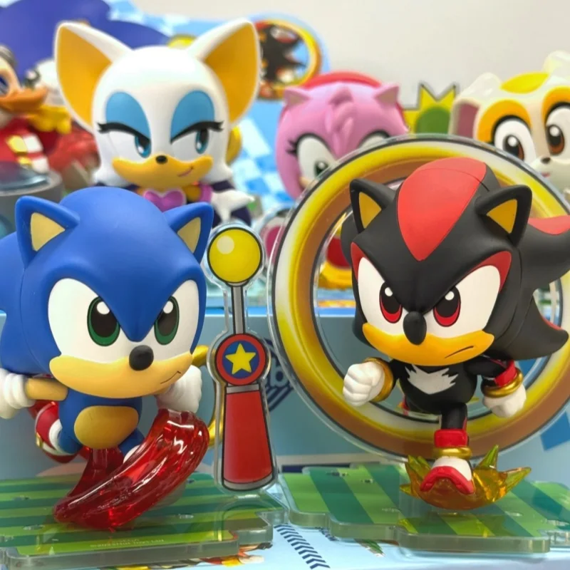 

Hottoys Cosbi Sega Sonic Hedgehog аниме фигурка оригинальная Коллекционная игрушка для детей ручной работы подарок на день рождения украшение