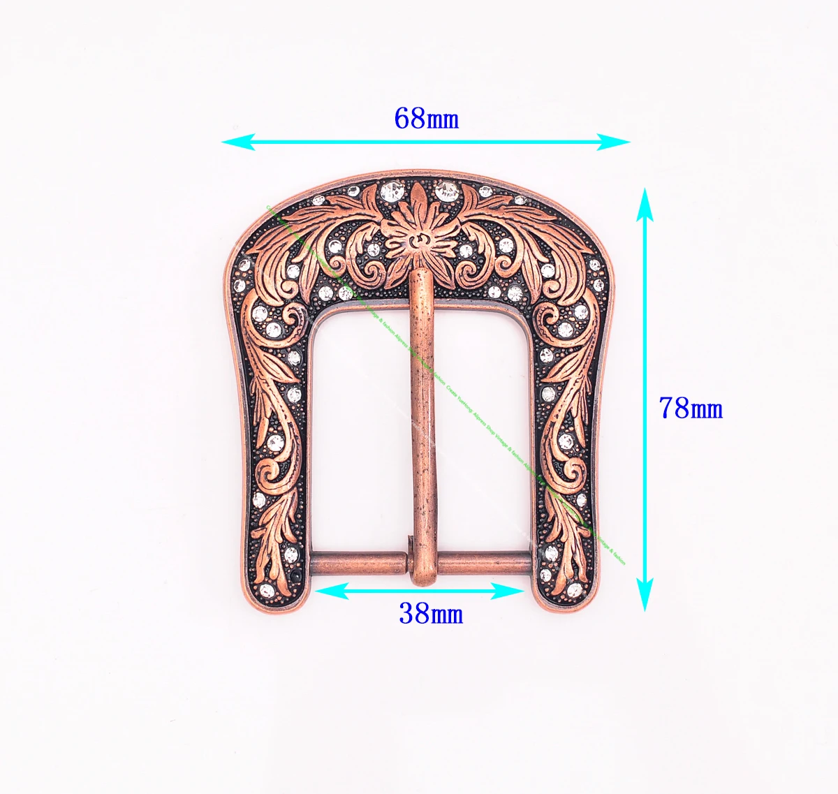 خمر الرجال النحاس الغربية كاوبوي حزام مشبك حجر الراين زهرة محفورة الحارس روديو الجلود الحرفية حزام مشبك 40 مللي متر