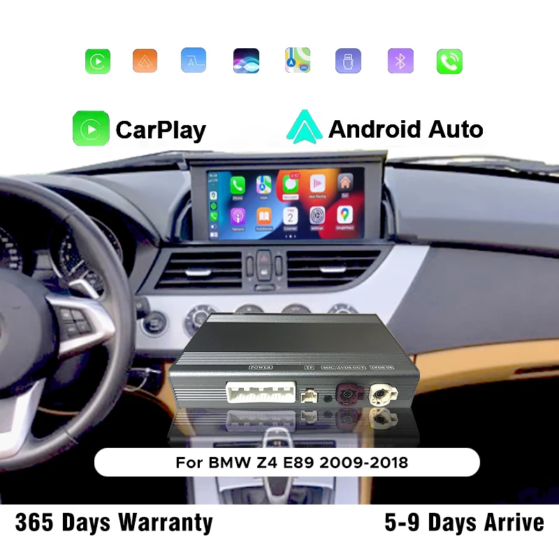 

Radio Wireless CarPlay Android Auto Interface For BMW Z4 E89 2009-2018 Evo CIC Mirror Link AirPlay Car Play Youtube Function
