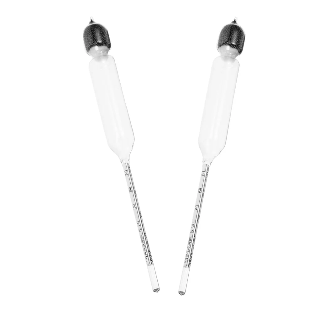 2 Pcs Milk Density Meter Measure Tool Hydrometer for Home Lactate Supply Tester Glass