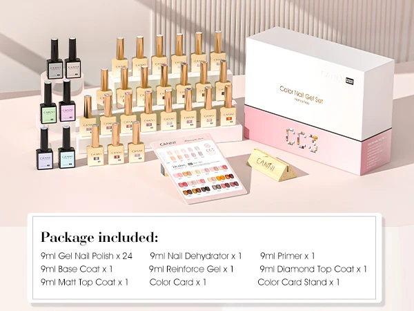 CANNI HEMA FREE Nagelgel-Nagellack-Set, TPO-FREI, VIP-Set, wunderschöne Farbe, semi-permanent, vollständige Abdeckung, Soak Off UVLED-Gel-Lack – Detail 19