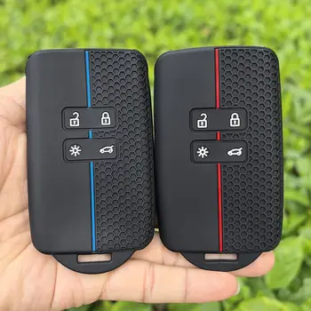 Silikonový kryt na klíč od auta pro Renault Captur Koleos Kadjar Arkana Megane Dacia Duster Sandero Stepway Smart Remote Control Case 8 nejlepší prodej Pouzdro na klíčenku Toyota - №3