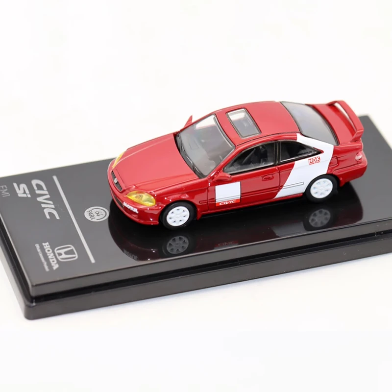 

Para64 1:64 Scale 1999 Civic EM1 Sports Car Alloy Simulation Car Model Static Collection Decorated Holiday Toys Souvenir Gift