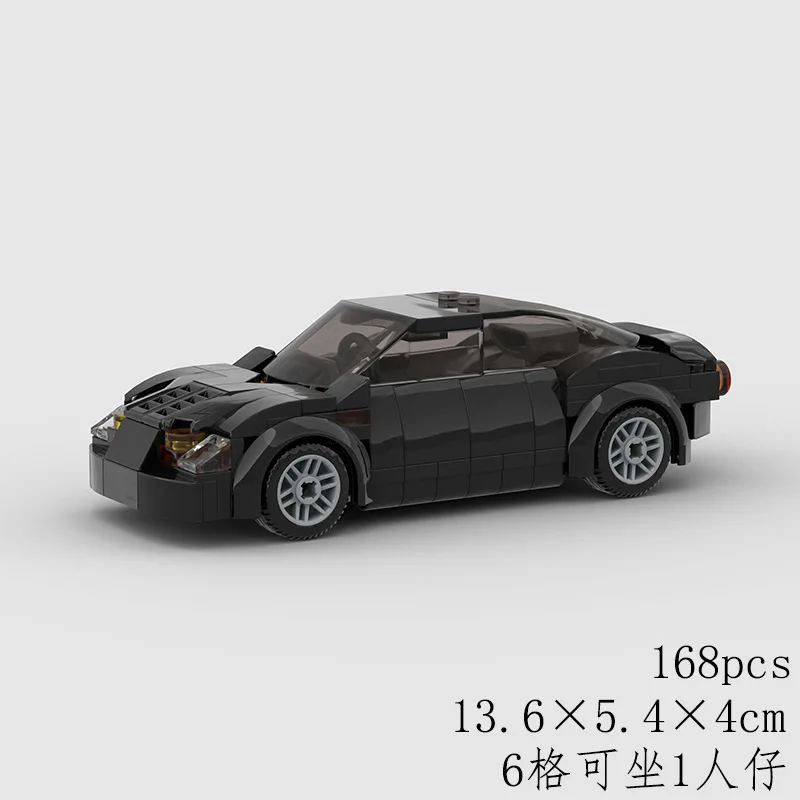 

Moc Black Racer Cars City Sports Vehicle Building Blocks Creative Garage Technique Racers Vehicles Kits