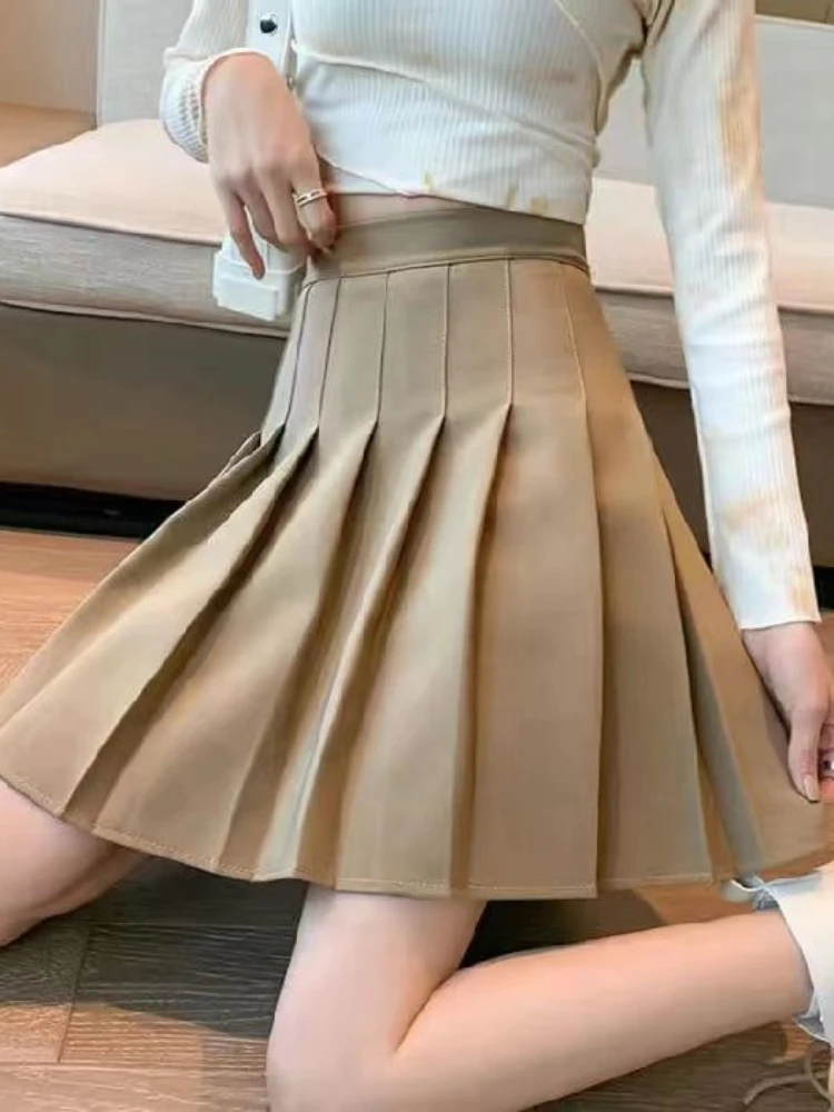 Mini Skirts for Women Nine Colors Pleated Simple All-match Korean Style Streetwear Lovely Students Trendy Chic Elegant Leisure