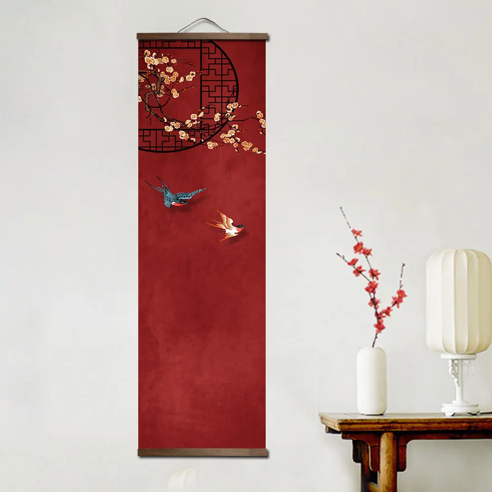 Chinese red new year\'s day festive gift poster bedroom living room decoration painting  wall paintings  decoracion para sala