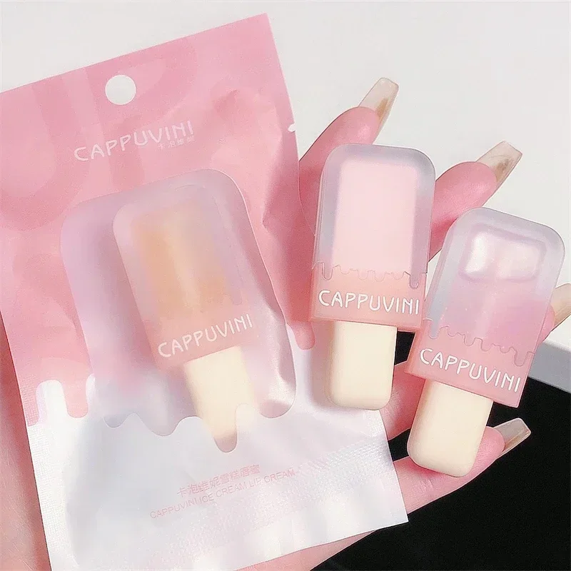 Heallor Lovely Popsicle Lipgloss with Delicate Flash Glitter Lipgloss Crystal Jelly Lip Oil Moisturizing Lipstick Lip Makeup Lip