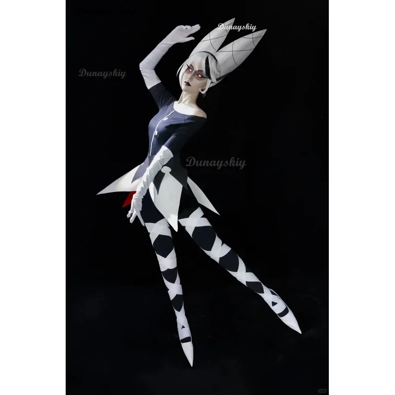 Anime Hazbin Cosplay Hotel Carmilla Carmine Costume Suit Uniform Dress Outfit Carnival Party Halloween Costume For Women