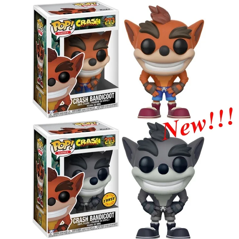 FUNKO POP Games Series Crash Exclusive #273 CRASH BANDICOOT #275 Vinyl Action Figure Dolls Toys for Children Birthday Gifts