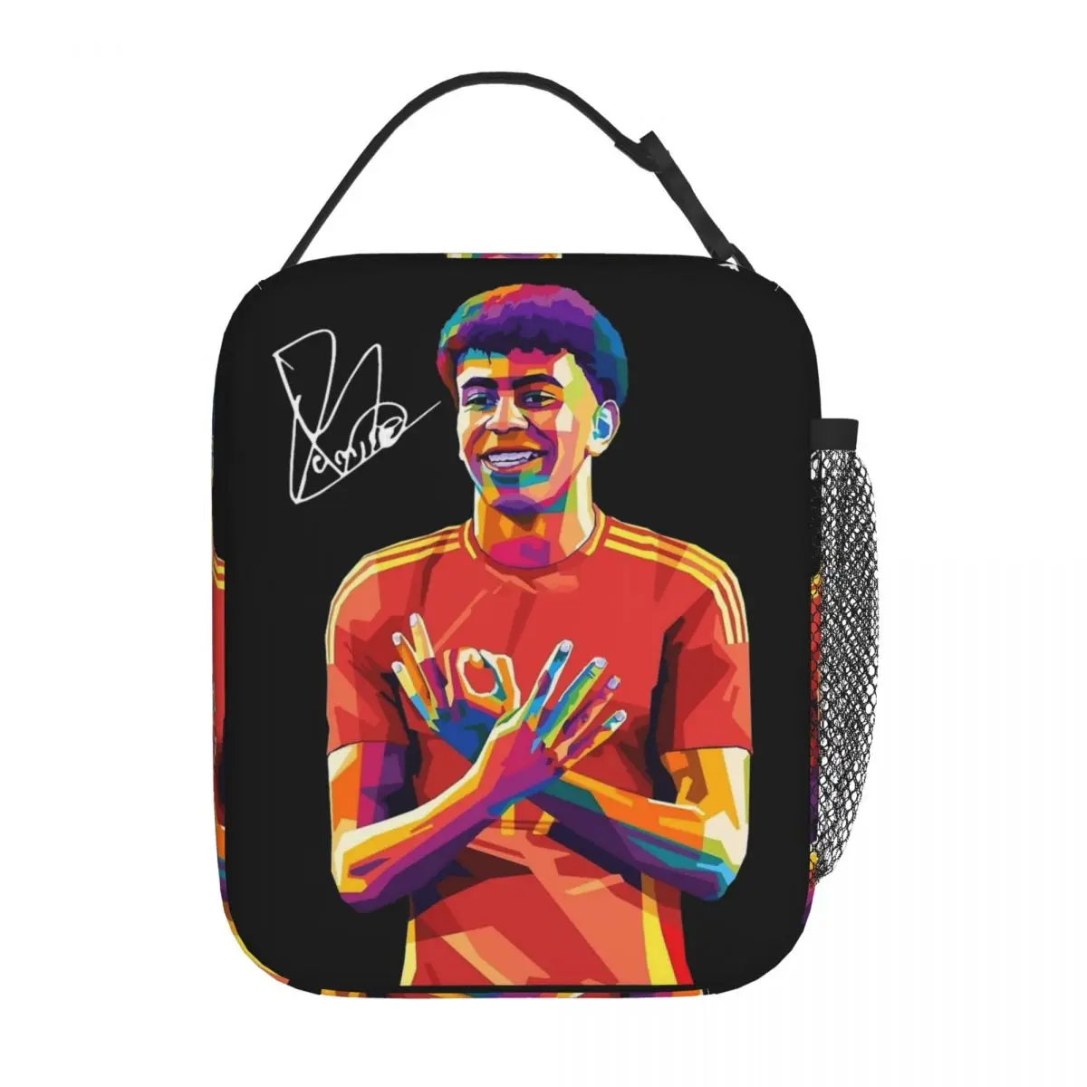 Lamined Y-Yamal Insulated Lunch Bag Thermal Bag Meal Container Football Soccer Lunch Box Tote Bento Pouch Office Travel