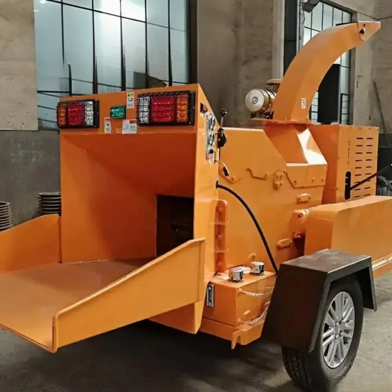 Highly Performance CE Petrol Powered Small Tree Branch Wood Crusher Mini Wood Chipper Shredder Machine