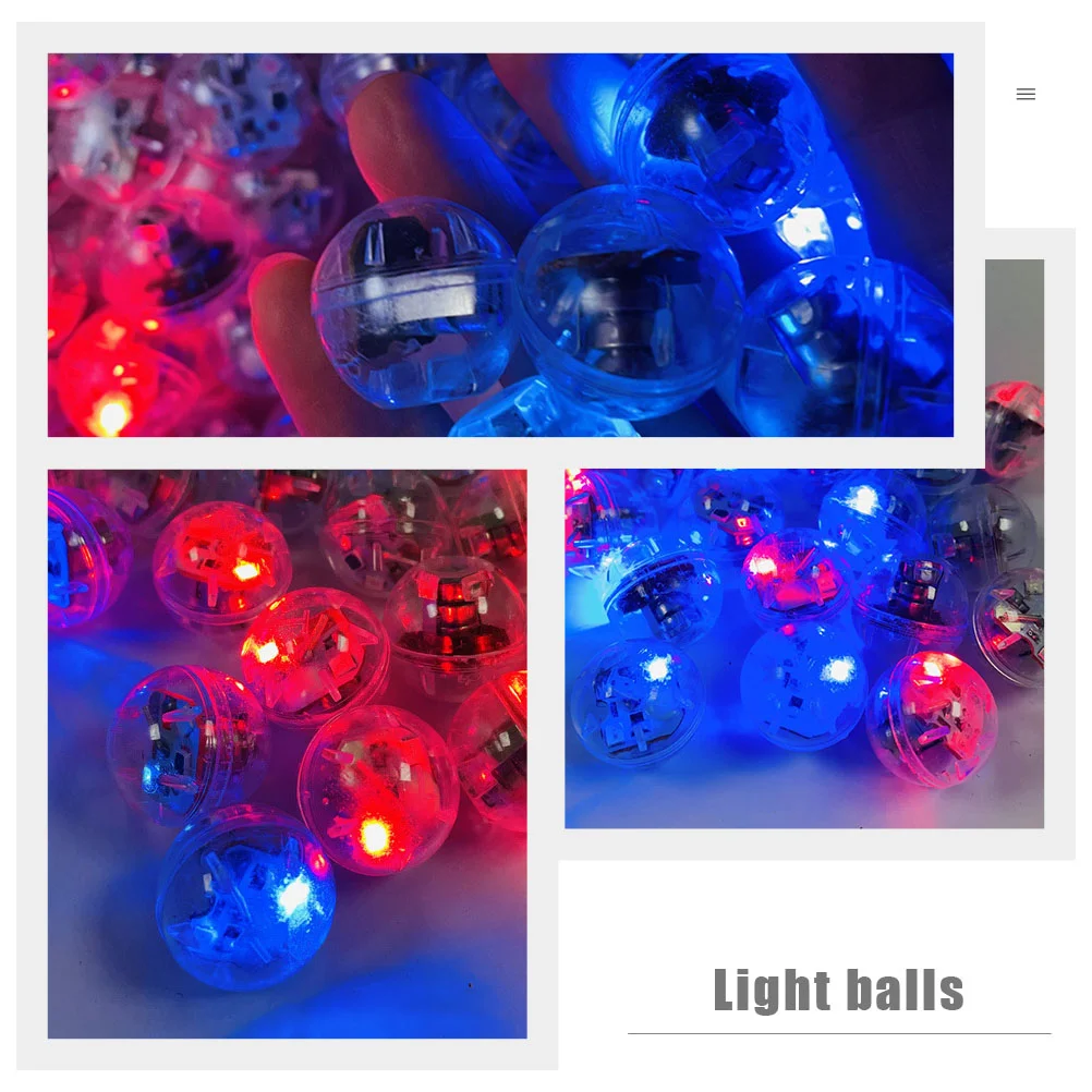 15 Pcs Ball Accessories Toys Luminous Lamp Making Light Miniature Balloon Lights Plastic Multipurpose Flash