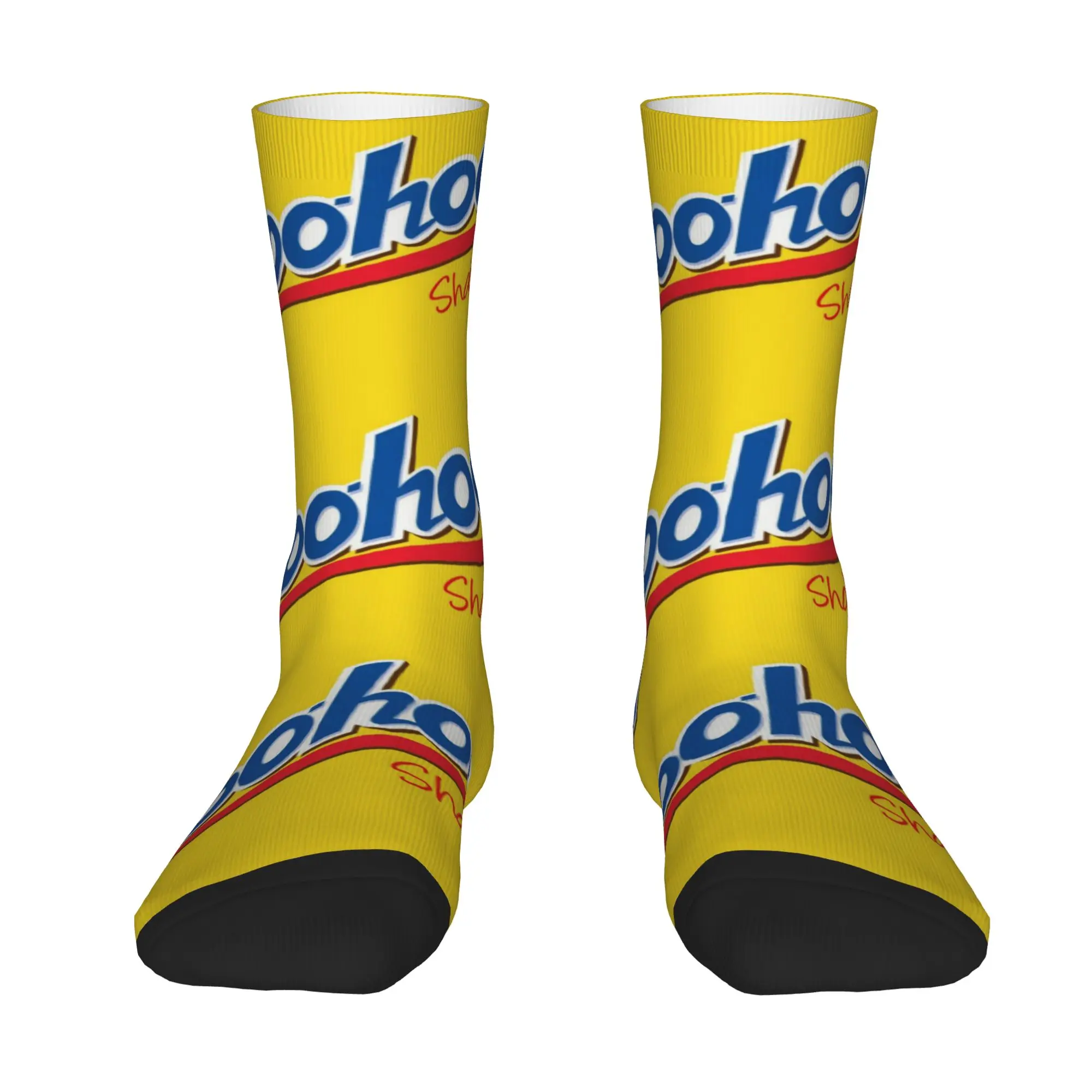 1 Pair Funny Sock Yoo-hoo Logo (6) Rock Quality Pattern Printed Men Crew Socks Novelty Men's Socks