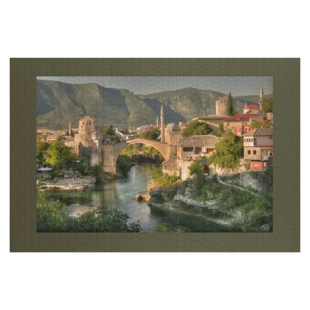 

The Old Bridge of Mostar Jigsaw Puzzle Wood Photo Personalized Animal Custom Gift Puzzle