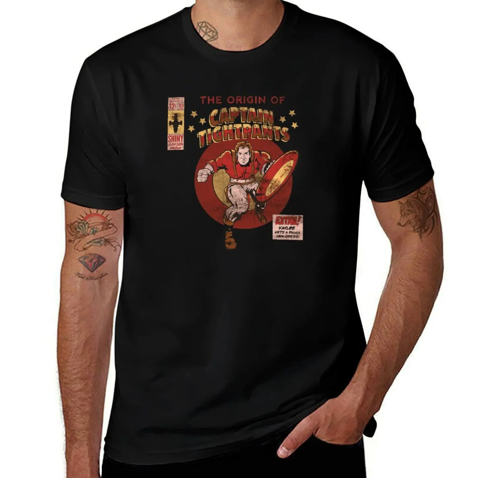 

Captain Tightpants T-Shirt anime vintage t shirts croswit shirt man t shirts for men graphic