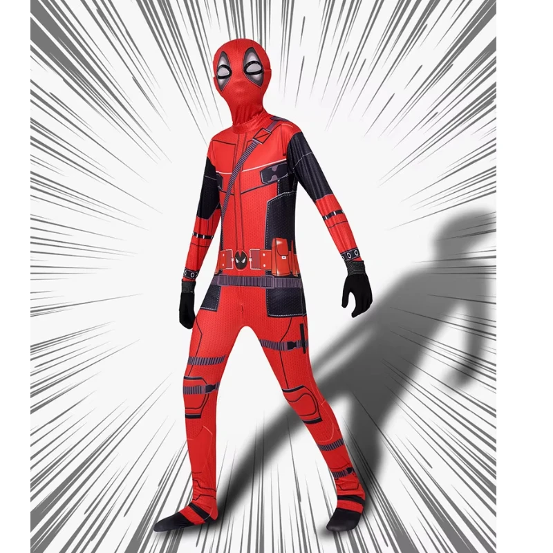 

Deadpool Bodysuit Cosplay Costume Halloween Costume Children's Performance Hero Costume Deadpool Jumpsuit Set