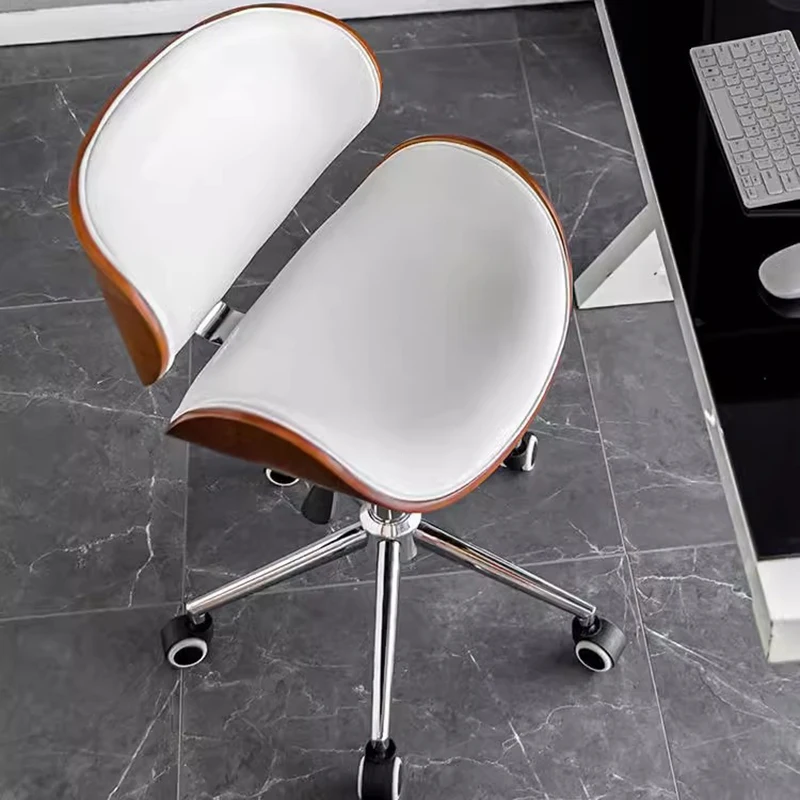كرسي كمبيوتر من الخشب الصلب للأثاث، مسند ظهر مريح للمنزل، كراسي مكتب، غرفة الدراسة، مقعد دوار قابل للتعديل