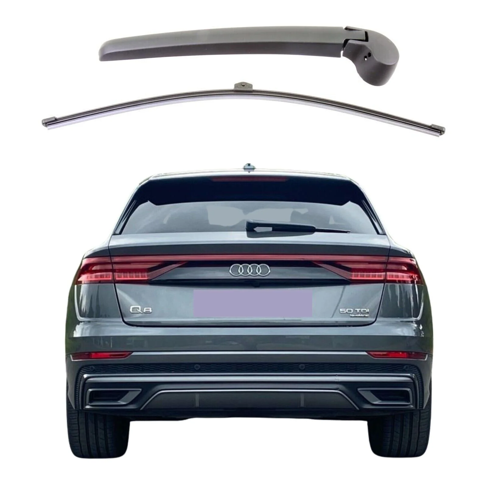 For Audi Q3 Hatchback 2011-2017 Car Rear Wiper Blade and Arm Fit Tailgate Window Rain Brush Windshield Windscreen