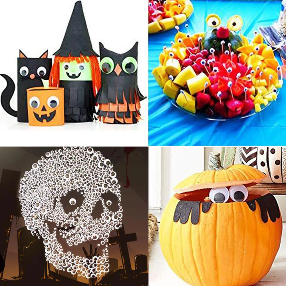 Samoprzylepne naklejki na oczy Świąteczne naklejki na oczy Plastikowe oczy do rękodzieła DIY dla dzieci