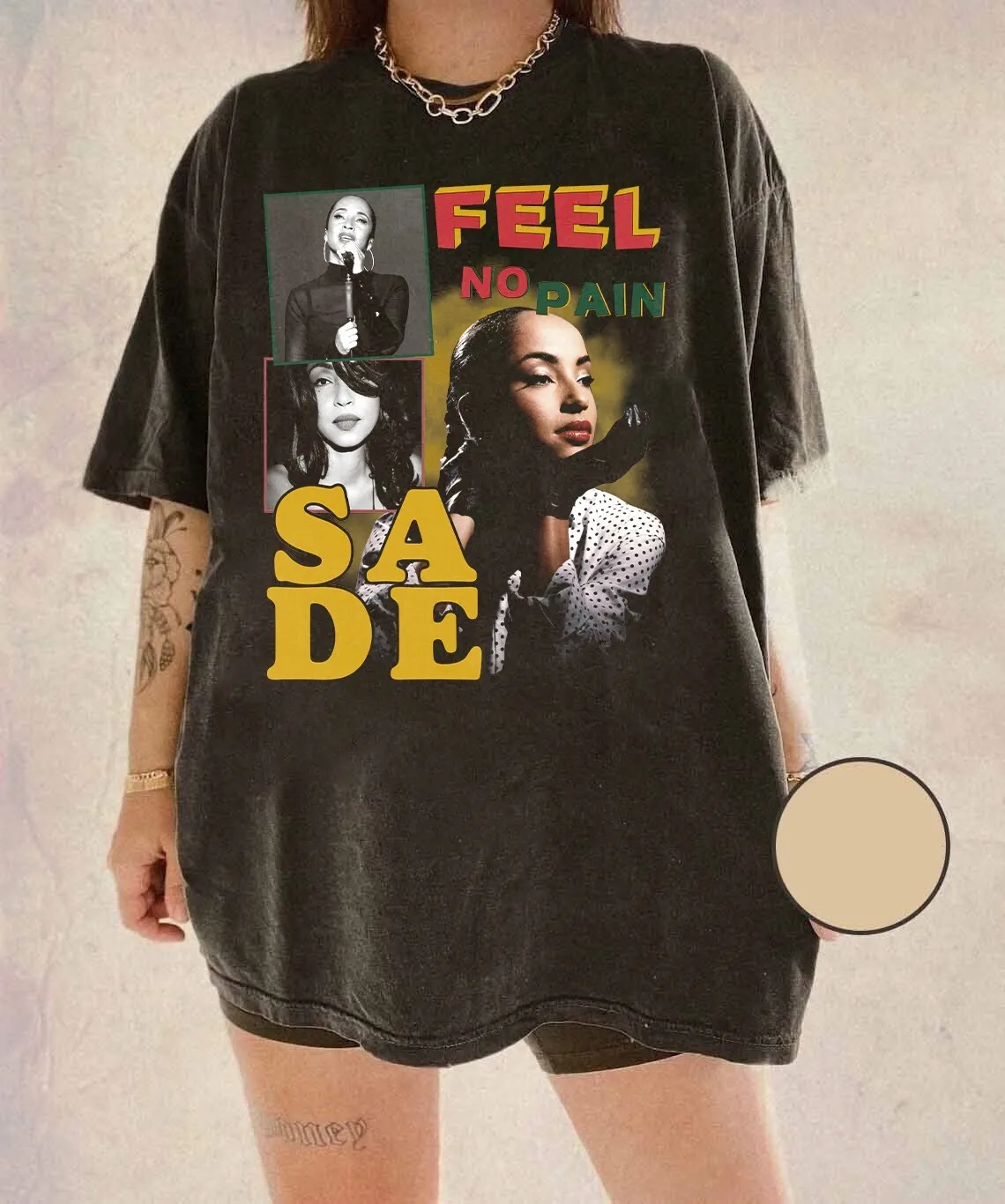 

Футболка Sade Feel No Pain Charcoal Music Tour 2023, Sade HA1438