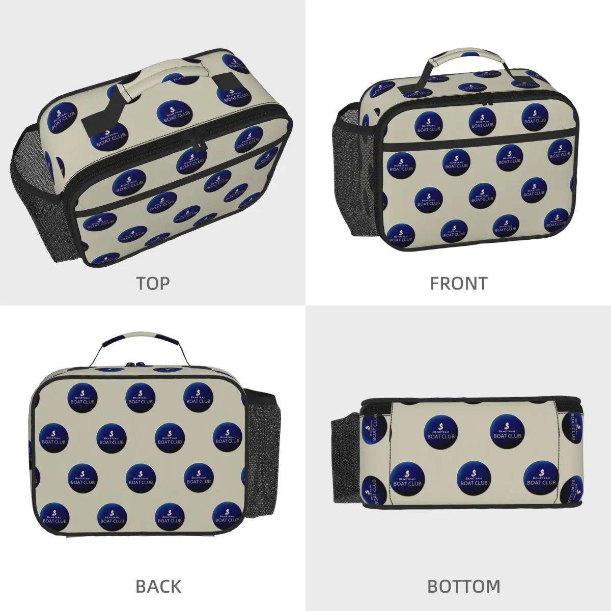 Beneteau Boat Club Insulated Lunch Bag for Kids School Cooler Thermal Food Box Tote Portable Lunch Boxes Container
