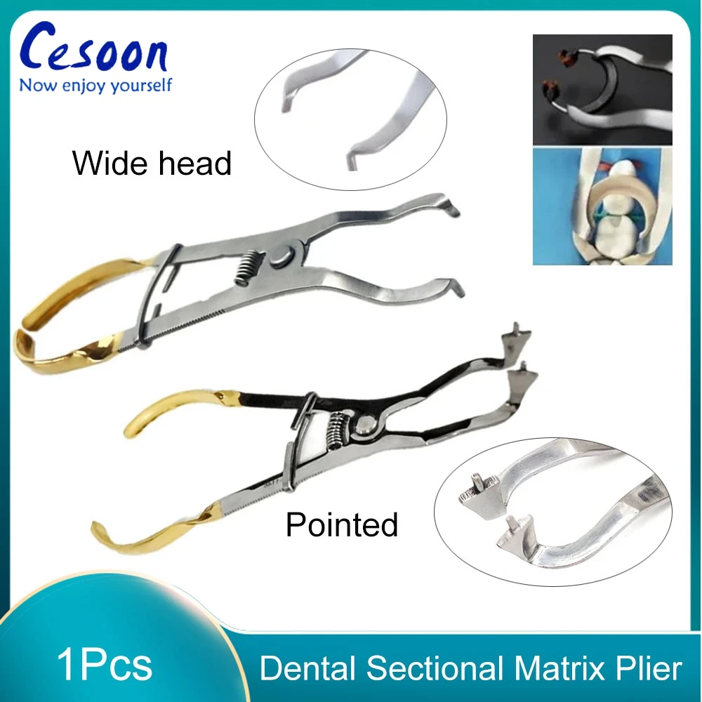 1Pc Dental Sectional Matrix Plier Stainless Steel Plier for Matrics Band Forceps Metal Matrices Placement Orthodontic Instrument