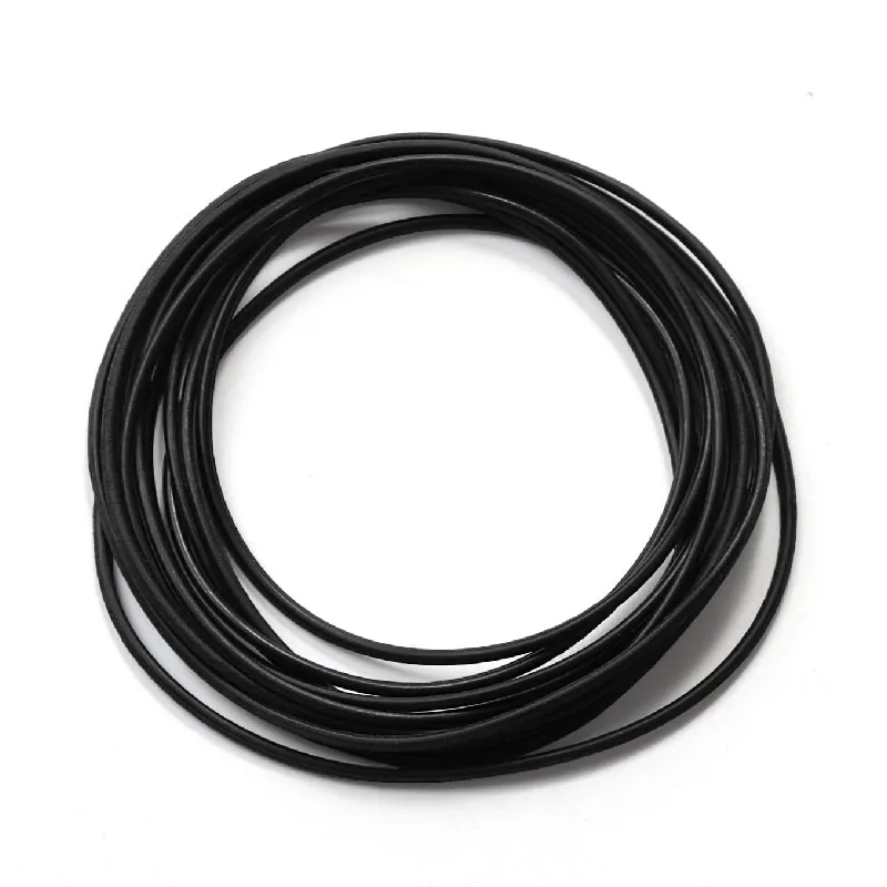 0.5/0.6/0.7/0.8mm Circle Ring Watch Back Cover Water Resistance Ring Watch Repair Tool Bottom Case Sealing Ring Elastic Black