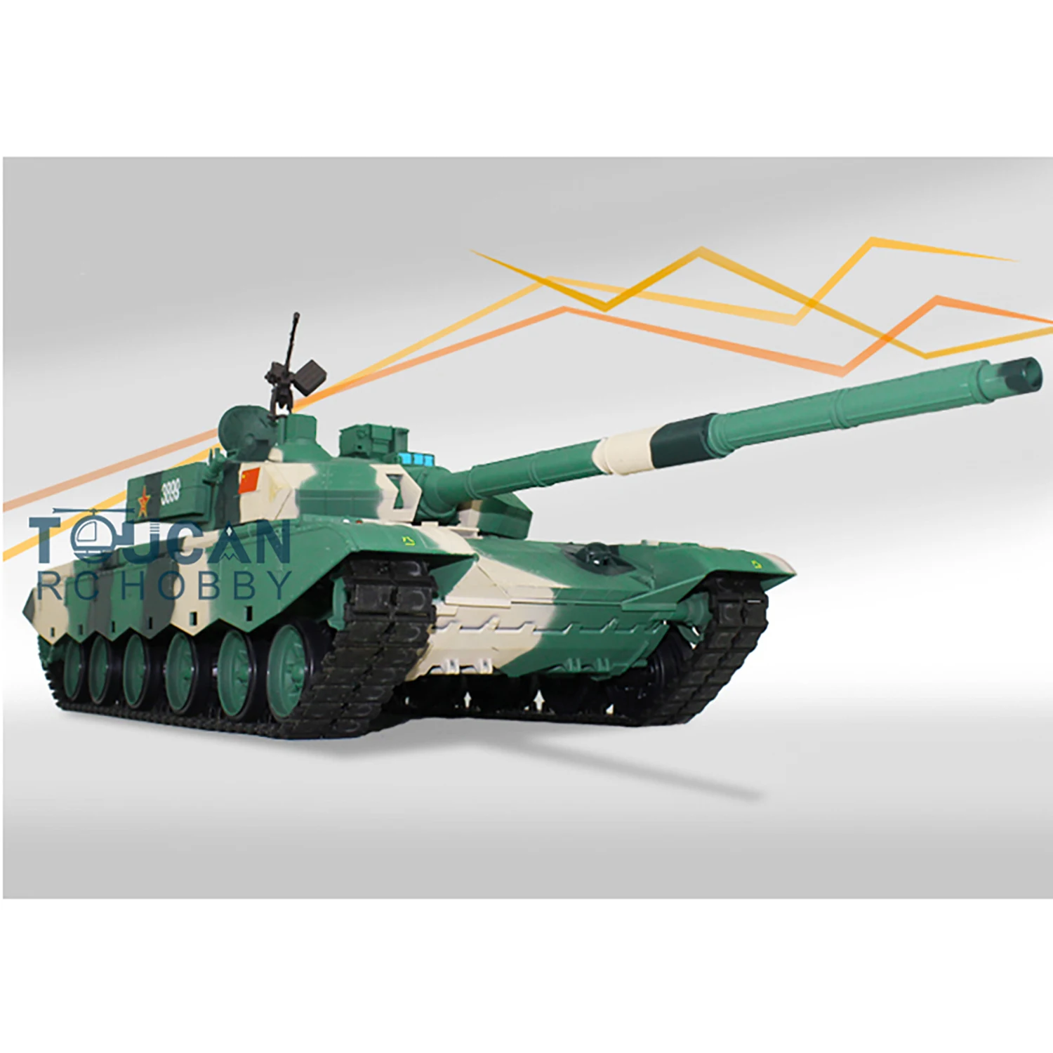 Henglong 1/16 7.0 Plastic Ver Chinese 99A RC Tank 3899A With 360°Turret FPV Camera System Metal Steel Driving Gearbox