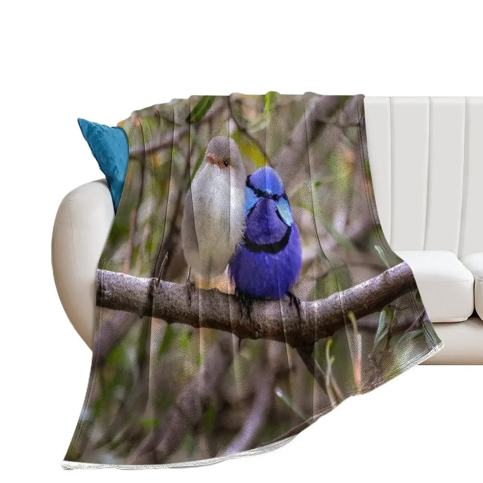 

Love Birds Throw Blanket Camping Soft Beds Flannel Blankets