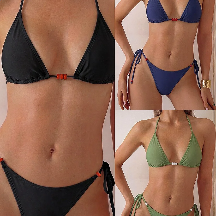 

2026 New Fashion Push Up Padded Bikini Set Sexy Two Piece Beach Swimwear for Women Summer Pool Holiday Wholesale Bathing Suit