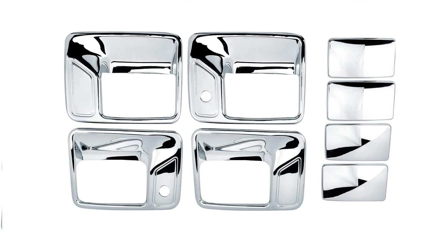 

Хромированные накладки на дверные ручки для Ford F250 F350 F450 SUPER DUTY 1999-2016 (4 двери) - С замочной скважиной для пассажира