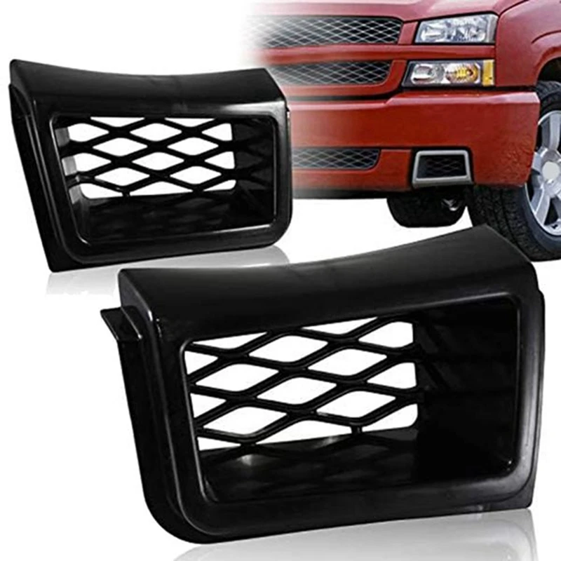 Front Bumper Grille Caliper SS Style Air Duct Grille Cover Automobile For Chevrolet Chevrolet Silverado 1500 2003-2007