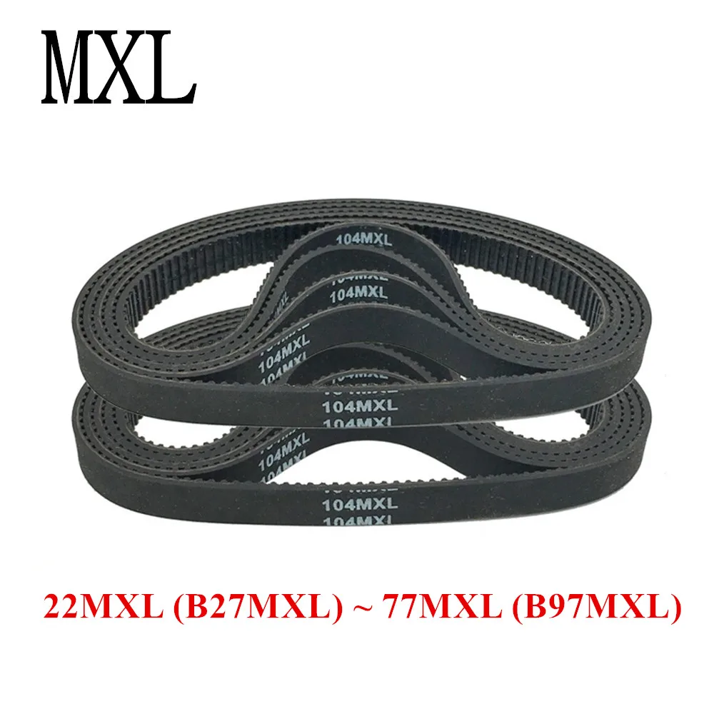 

MXL Timing Belt 6/10mm Width B104 B105 B106~B124 Teeth Closed-Loop Transmission Synchronous Rubber Neoprene Fibergla Blet