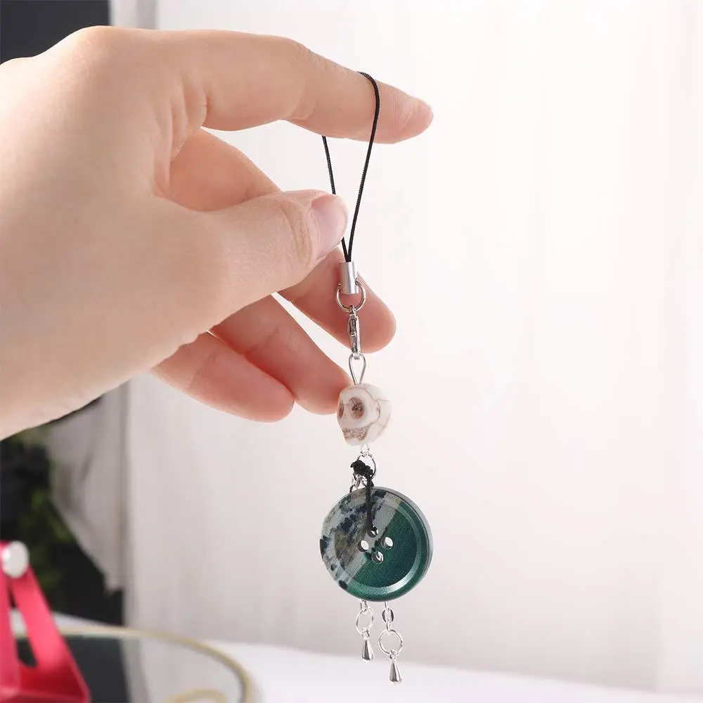 

Модный винтажный кулон-голова черепа на кнопке, подвеска для телефона, украшение для сумки, цепочка для телефона в стиле Y2K, защита от потери, шнурок для телефона, ювелирный подарок