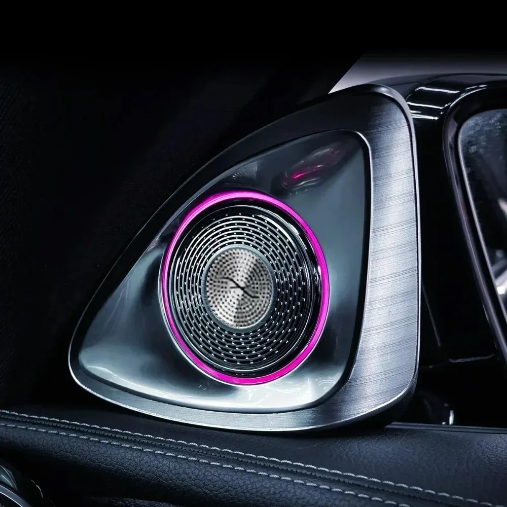 For Mercedes-Benz 2016-2022 2-Door E-coupe W238, 4D Rotating Tweeter with 64 Colors Ambient Light, Interior Lighting Upgrade