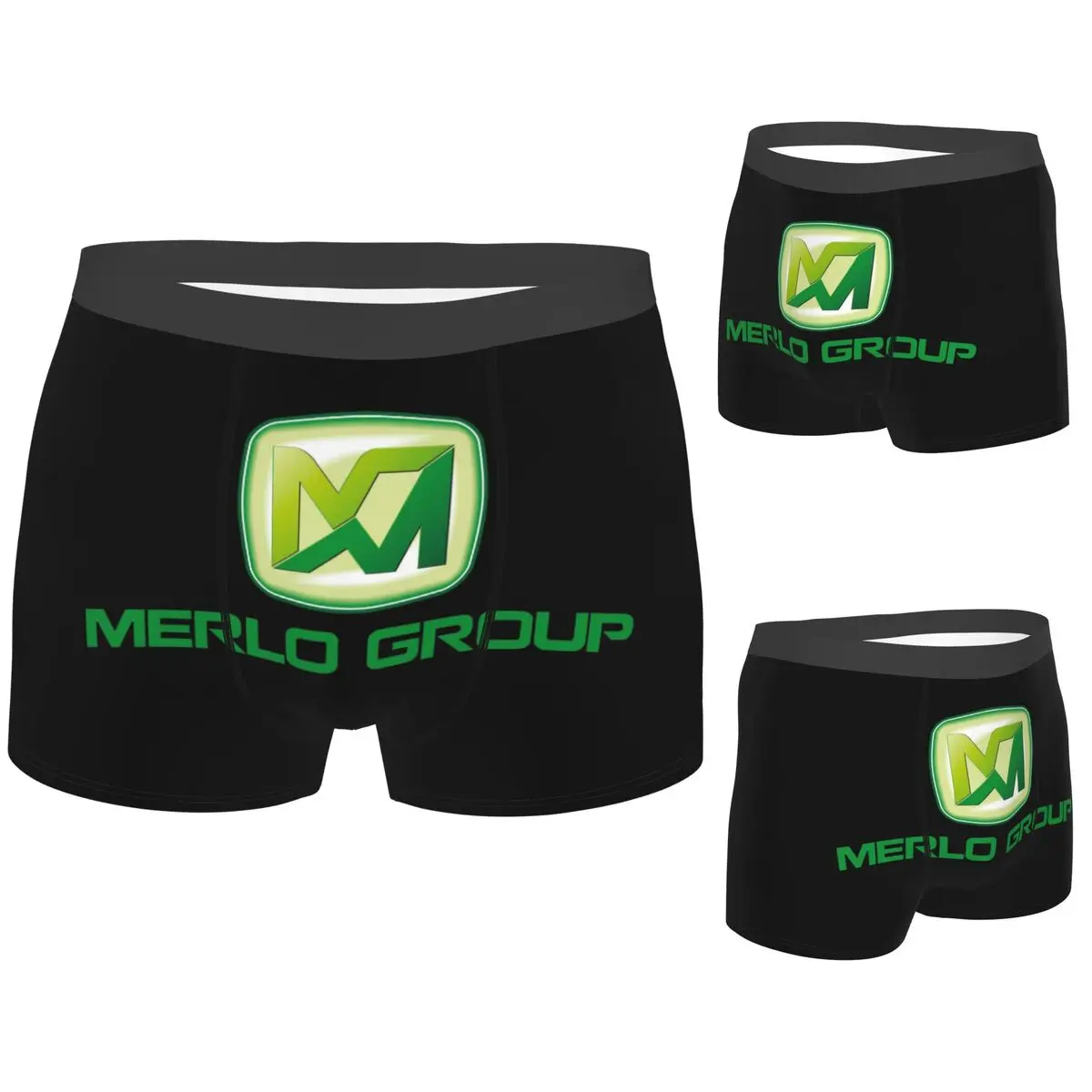 

Boxer Underpants Shorts Merlo Logo Panties Men's Soft Underwear for Homme Man Boyfriend Gifts