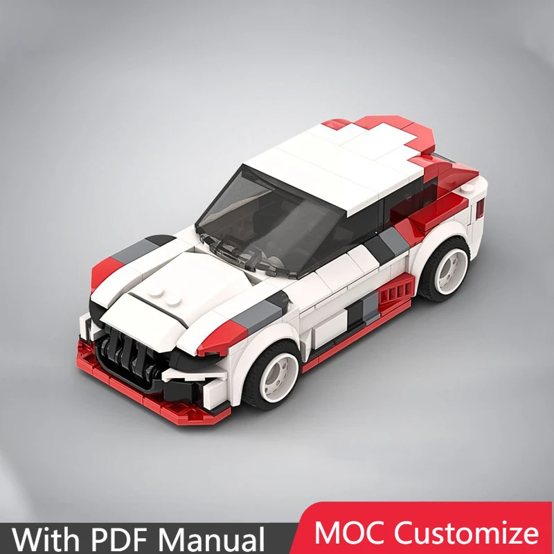 

НОВЫЙ 322 шт. MOC, белый редкий гоночный автомобиль, модульные строительные блоки, модель, обучающая игрушка «сделай сам», сборка для мальчика, подарок на день рождения