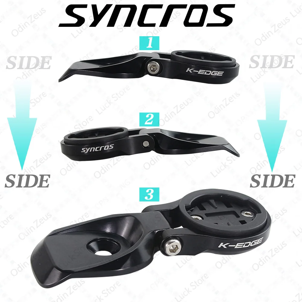 حامل كمبيوتر من سبائك الألومنيوم قابل للتعديل، يتكيف مع SYNCROS FRASER IC SL قمرة القيادة المتكاملة MTB، Garmin، GPS، Bryton، Wahoo #6