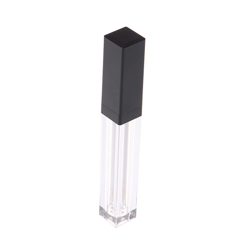 1PC 5ML Empty Makeup DIY Lip gloss bottle Black Square Lip Gloss Tube Labial glair bottle Cosmetic Container Travel Makeup Packe