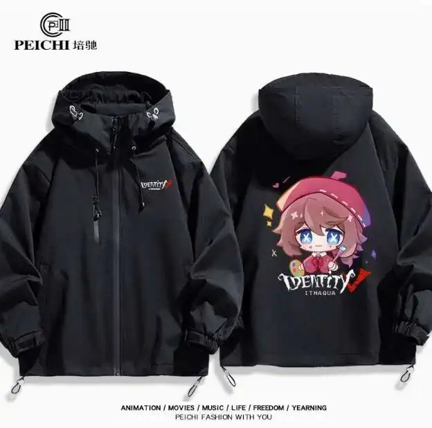 

Anime Identity Ⅴ Joseph Desaulniers Windbreaker Jacket Hoodie Cosplay Autumn Winter Men Women Coat Loose Tops anime