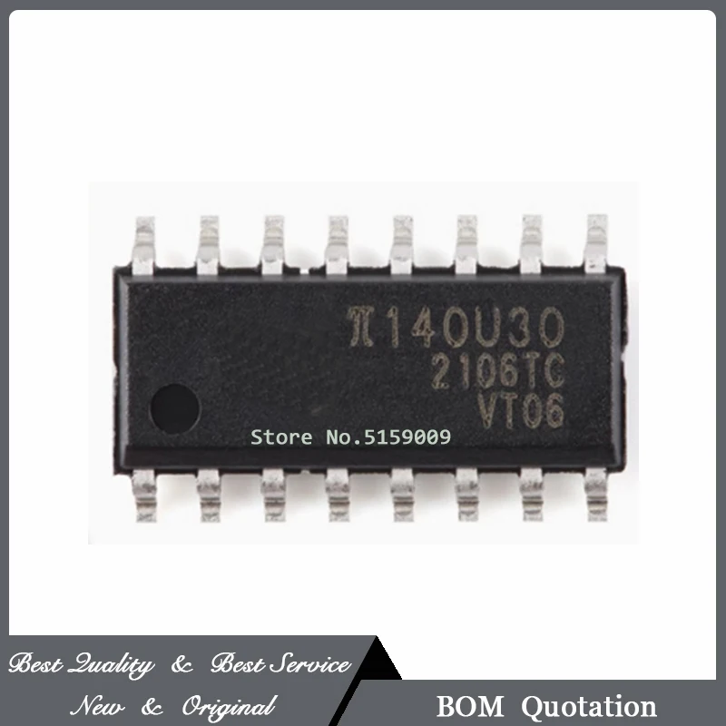 2 Pcs/Lot π140U30 3kVrms 150Kbps SOIC16 New and Original In Stock