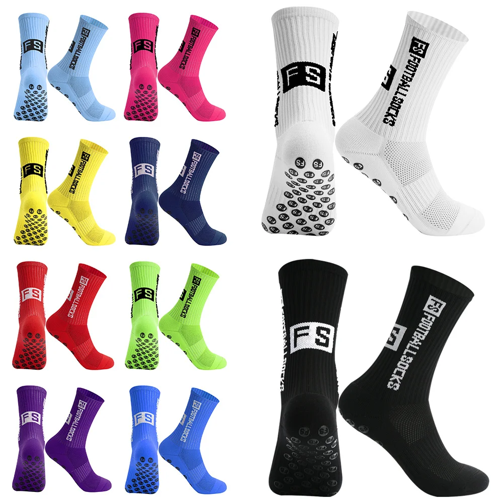 

Men Women Sports FS Football Socks Silicone Non-Slip Grip Soccer Socks calcetas antideslizantes de futbol