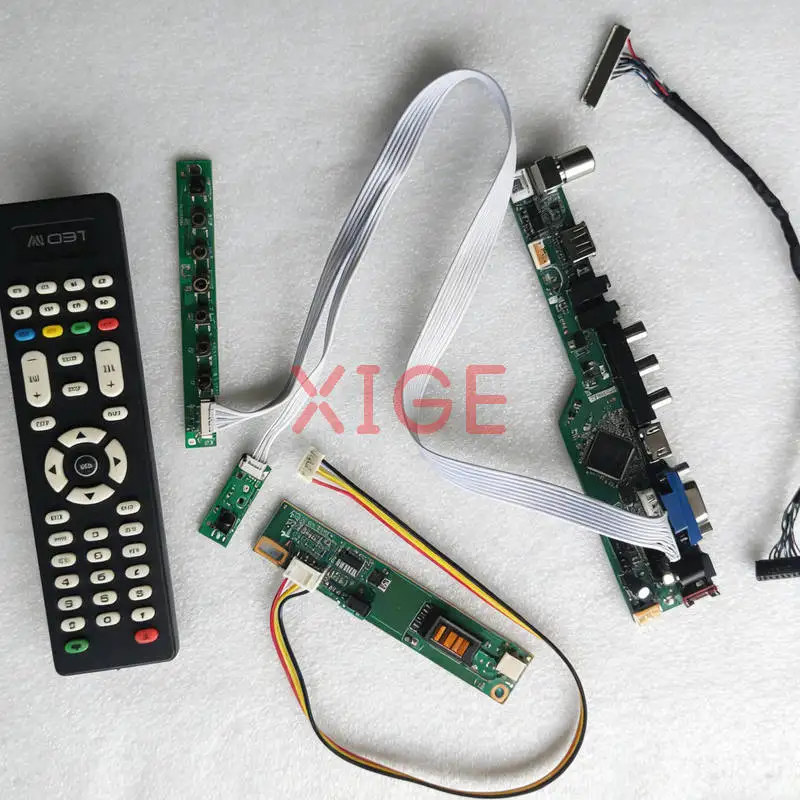 Screen Drive Controller Board Fit LP141WP1 B141PW01 B141PW02 B141PW03 1CCFL 1440*900 USB+AV+VGA+HDMI 1440x900 30Pin LVDS Kit DIY