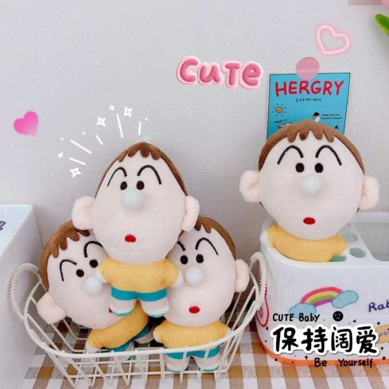 

Kawaii Crayon Shinchan Keychain Anime Little Dumb Blowing Snot Bubbles Key Chain Wholesale Cute Child Plush Doll Pendant Gift