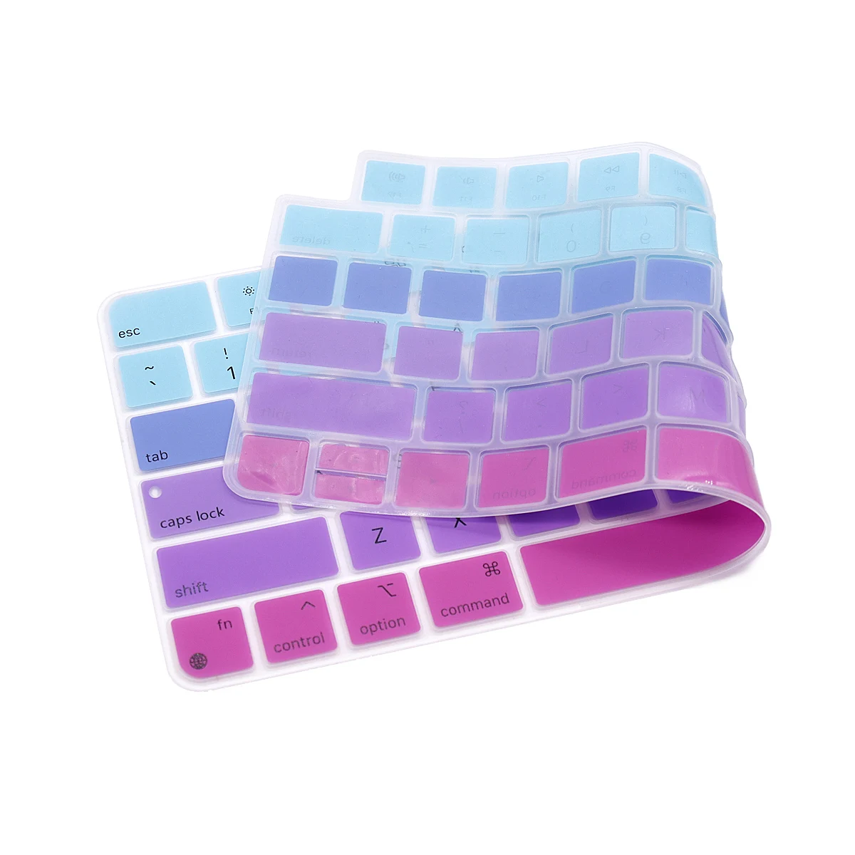 HRH dla Apple Magic Wireless keybord Cover (wydanie 2021) A2450 A2449 IMAC naklejki na klawiaturę Protector Rainbow Silicone Cover US