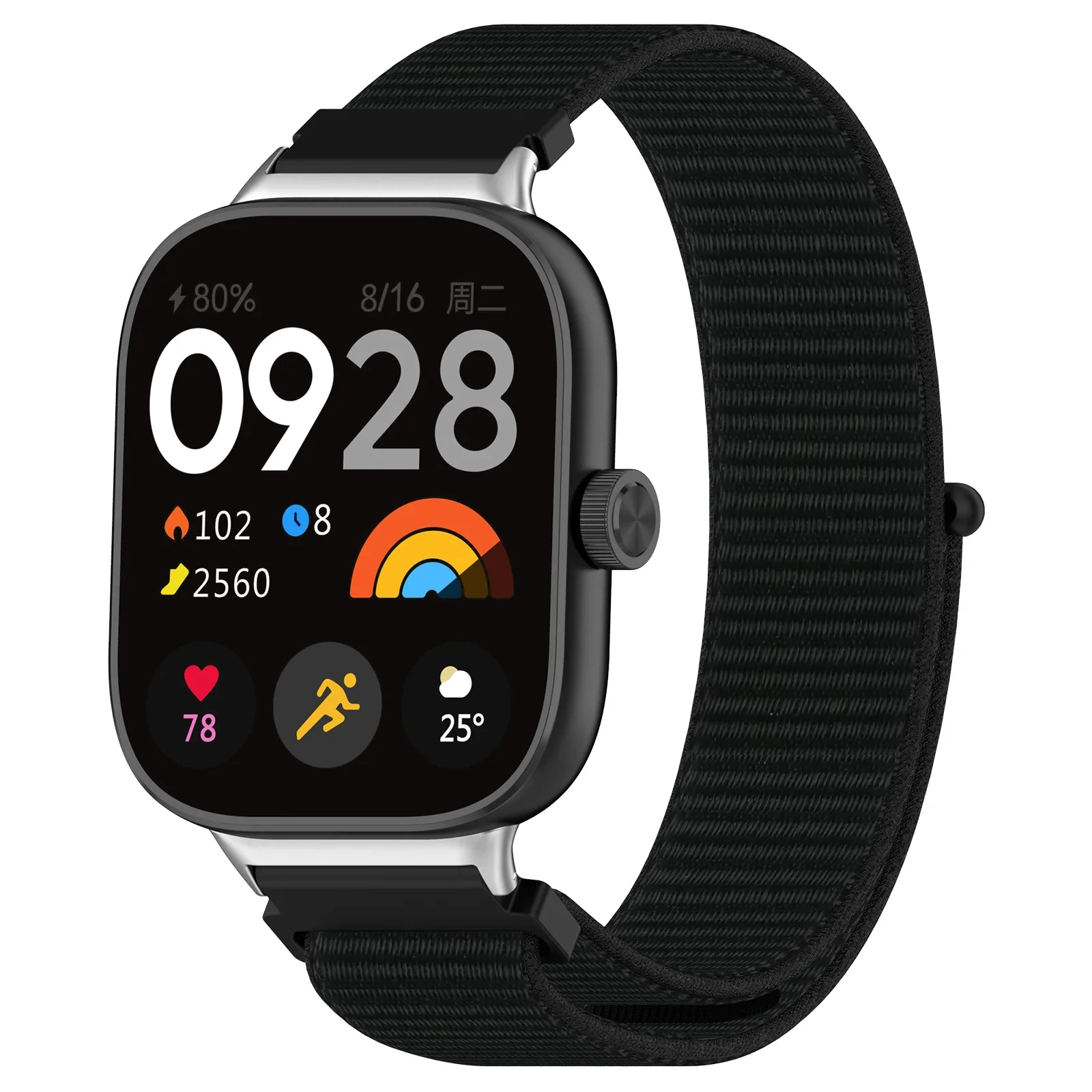 Redmi Watch 4 용 나일론 루프 스트랩 Xiaomi Mi band 8 Pro 금속 커넥터 스트랩 액세서리 용 스마트 시계 팔찌 시계 밴드