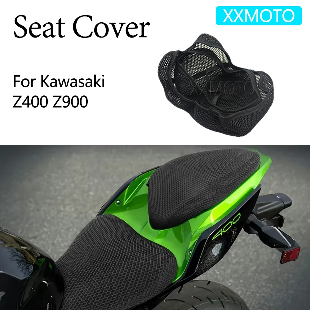 

For Kawasaki Z400 Z900 Z 400 900 Motorcycle Seat Cover Heat Insulation 3D Mesh Fabric Breathable Non-Slip Protection Cushion