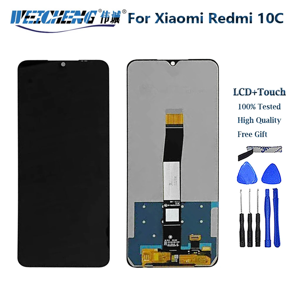 

100% Tested For Xiaomi Redmi 10C LCD Display Touch Screen Replacement 6.71" New For Red mi 10C 220333QBI Display LCD